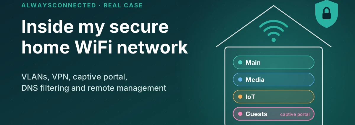 Secure home WiFi: VLANs, VPN, captive portal and remote management in my own house - secure home wifi network feature